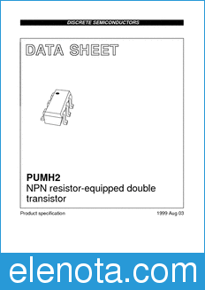 Philips PUMH2 datasheet