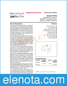 International Rectifier PVD10 datasheet