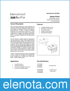 International Rectifier PVI-N datasheet