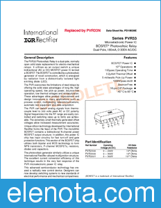 International Rectifier PVR33 datasheet