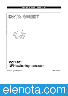 Philips PZT4401 datasheet