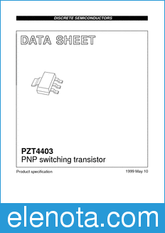 Philips PZT4403 datasheet