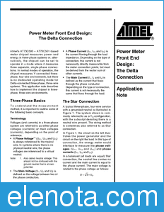 Atmel Power Metering - Application Notes datasheet