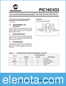 Microchip Programming Specifications datasheet