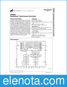 National Semiconductor QR0001 datasheet
