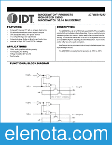 IDT QS316233 datasheet