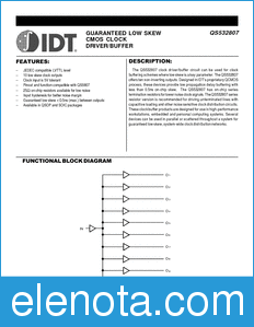 IDT QS532807 datasheet