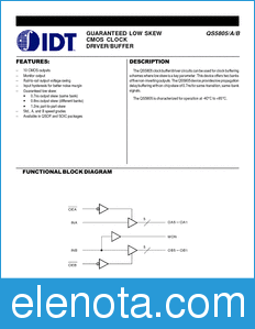 IDT QS5805 datasheet