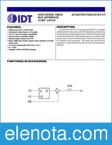 IDT QS74FCT2841T datasheet