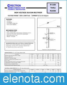 Rectron R1200-B datasheet
