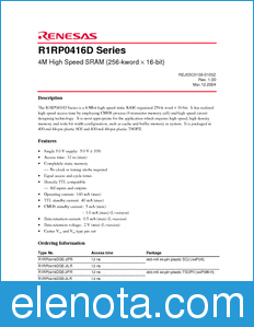Renesas R1RP0416D datasheet