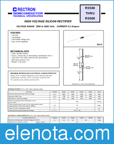 Rectron R2500-T datasheet