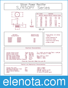 Microsemi R5040PF datasheet