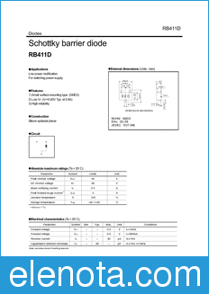 Rohm RB411D datasheet