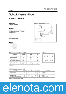 Rohm RB425D datasheet