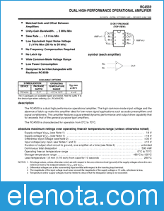 Texas Instruments RC4559 datasheet