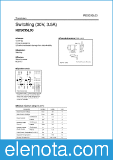 Rohm RDS035L03 datasheet