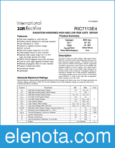 International Rectifier RIC7113E4 datasheet
