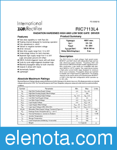 International Rectifier RIC7113L4 datasheet