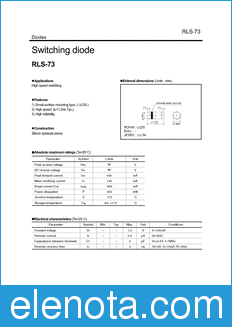 Rohm RLS-73 datasheet