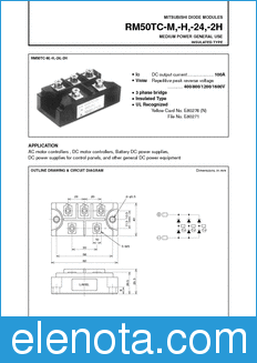 Mitsubishi RM50TC-24 datasheet