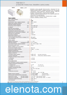 RELPOL RMB851 datasheet