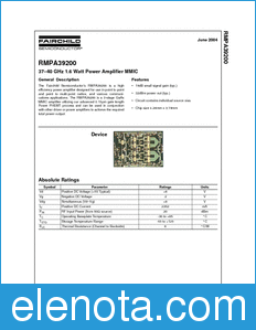 Fairchild RMPA39200 datasheet