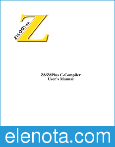 Zilog ROM datasheet