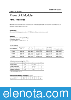 Rohm RPM7100 datasheet