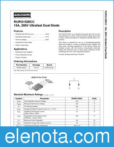 Fairchild RURG1520CC datasheet