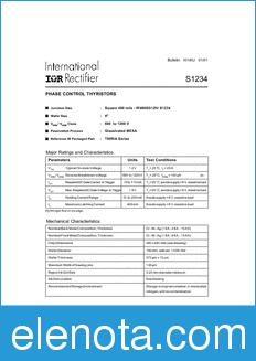International Rectifier S1234 datasheet