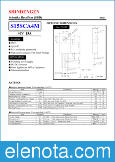 Shindengen S15SCA4M datasheet