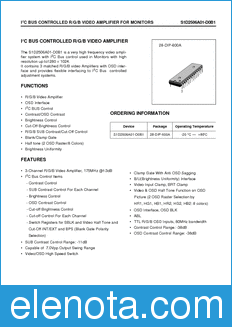 Samsung S1D2506A01-D0B1 datasheet