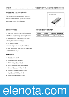 Samsung S1D2507B01 datasheet