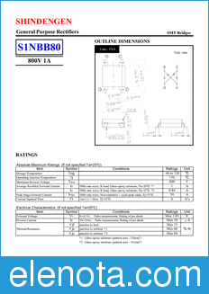 Shindengen S1NBB80S datasheet