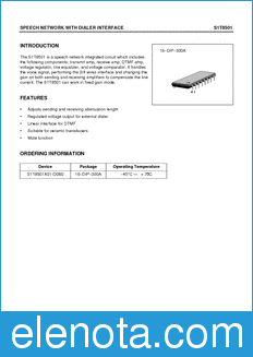 Samsung S1T8501X01 datasheet