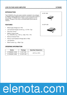 Samsung S1T8602B01 datasheet