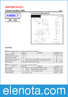 Shindengen S40HC3 datasheet
