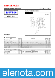 Shindengen S50VB60 datasheet