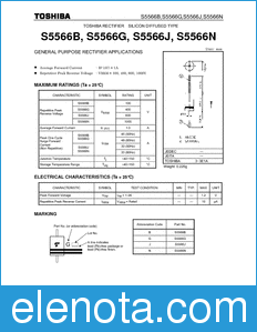 Toshiba S5566B datasheet