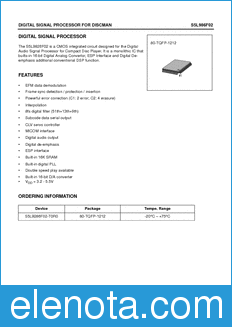 Samsung S5L9286F01 datasheet