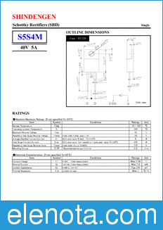 Shindengen S5S4M datasheet