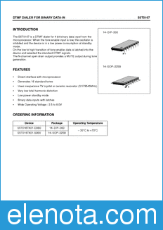 Samsung S5T0167X01 datasheet