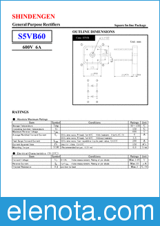 Shindengen S5VB60 datasheet