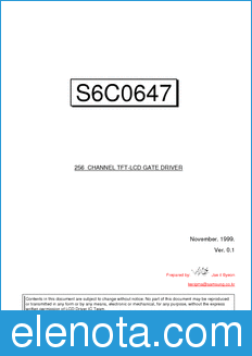 Samsung S6C0647 datasheet