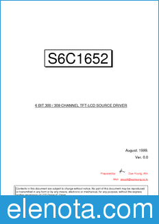 Samsung S6C1652 datasheet