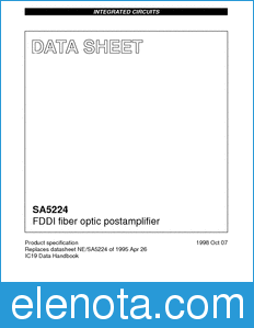 Philips SA5224 datasheet