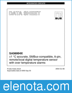 Philips SA56004X datasheet