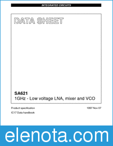Philips SA621 datasheet