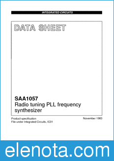 Philips SAA1057 datasheet